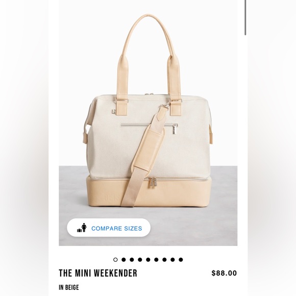 NWT BEIS THE MINI WEEKENDER IN BEIGE - Picture 8 of 9